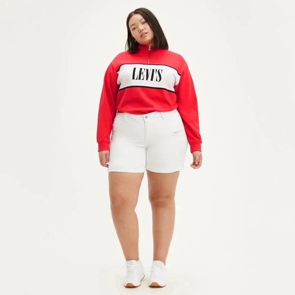 Signature by Levi Strauss & Co. High Rise Plus Size Heritage Denim  Shorts 22W. - Picture 2 of 16